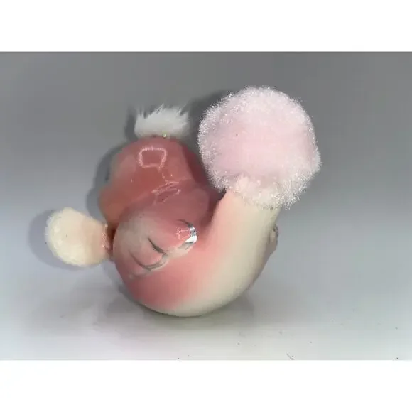 Vintage Pink Love Bird Glitter Mohawk Easter Bunny Ears Bow Tie Price OMG OOAK - Picture 13 of 16